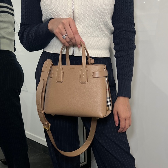 Small Beige Banner Tote - Picture 1 of 11